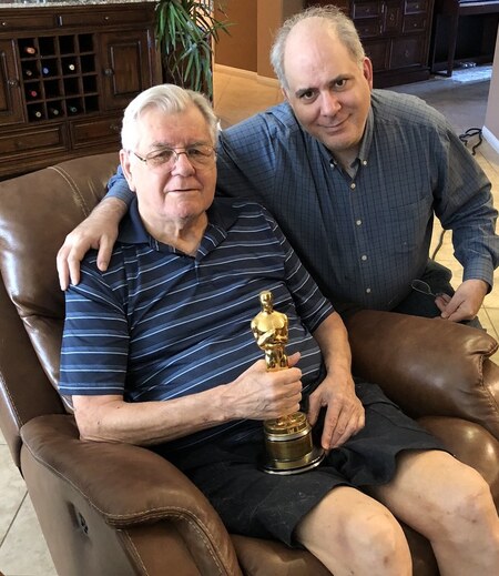 With Irv Kostal Jr and his father's Academy Award for West Side Story